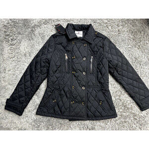 Urban Republic Women's Long Sleeve Cinched Jacket In Black Size M NWT